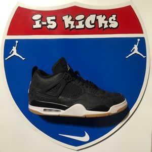 Jordan retro black laser gum 4s